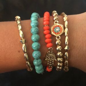 Boho Arm Candy Bracelet Set